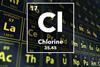 Periodic table of the elements – 17 – Chlorine