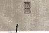 An illustration showing a man looking up towards a door; there is no ladder to access it